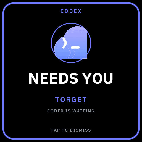 Codex needs-you attention state