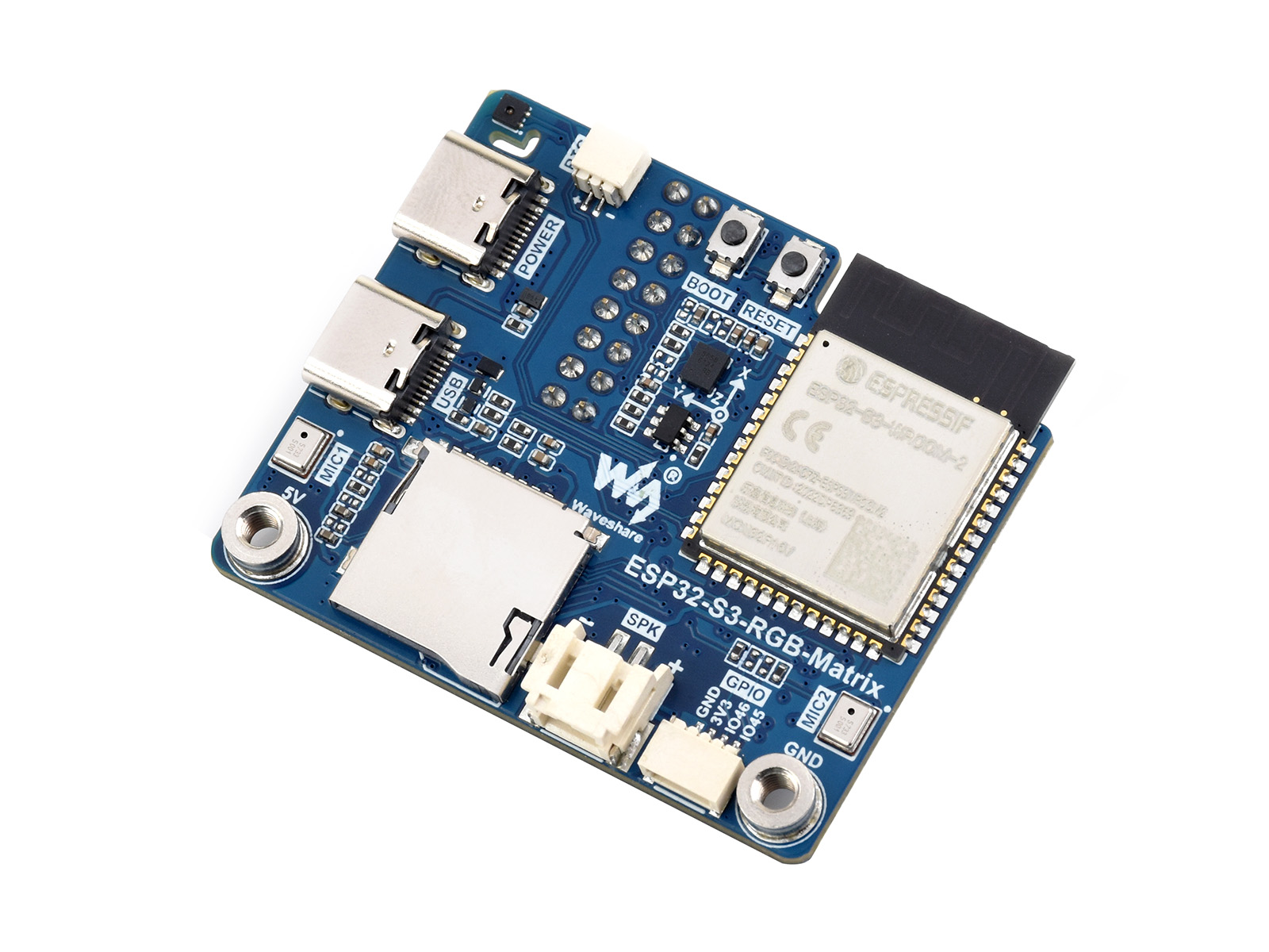 Waveshare ESP32-S3-RGB-Matrix controller, manufacturer product photo
